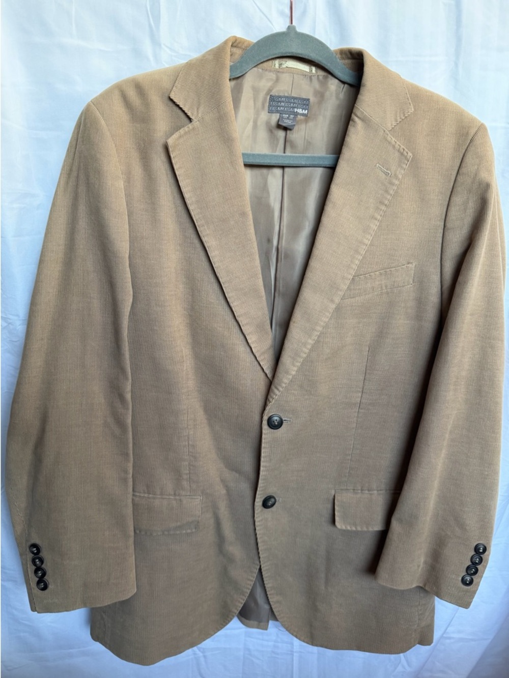 H&M Men's Tan Corduroy Sport Coat